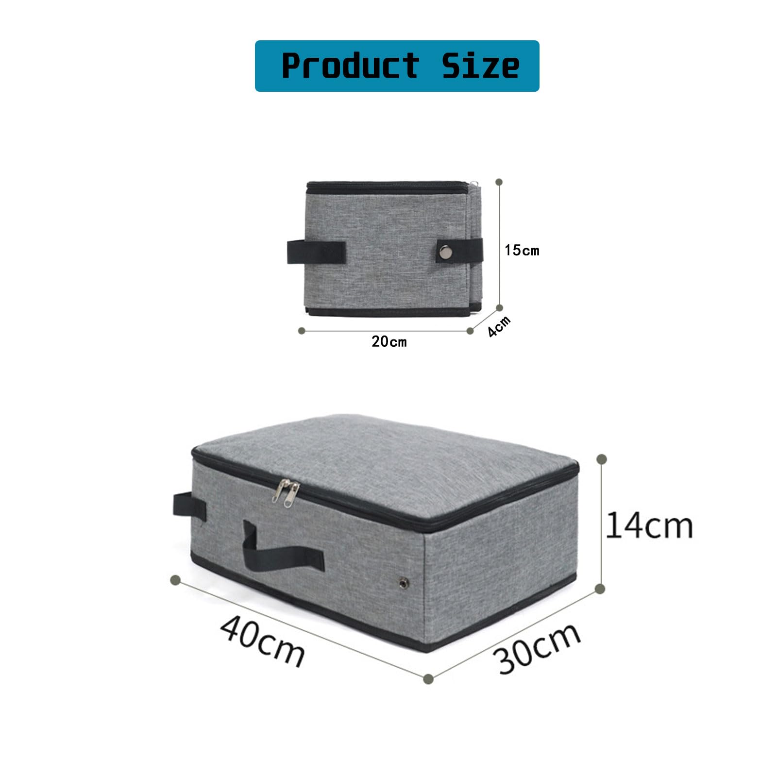 Puummpru Foldable Cat Litter Tray, Leak-Proof Portable Litter Box with Lid - Image 2
