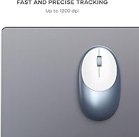 Vista 3 de Satechi M1 - Mouse inalámbrico Bluetooth, recargable USB-C, compacto y portátil, para MacBook Air/Pro M5/M4, iPad Air/Pro M5/M4/M3, iPad mini, Mac