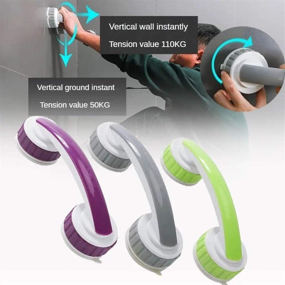 3 piezas de pasamanos de inodoro for baño, reposabrazos de bañera, barras de seguridad, manija de bañera, manija de seguridad for inodoro for personas mayores, accesorios for WC Asidero Baño(Green)