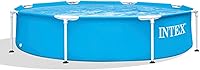 Vista 11 de Intex 28200EH - Piscina redonda de 10 pies x 30 pulgadas para 4 personas, marco de metal para exteriores, sobre el suelo, con fácil instalación