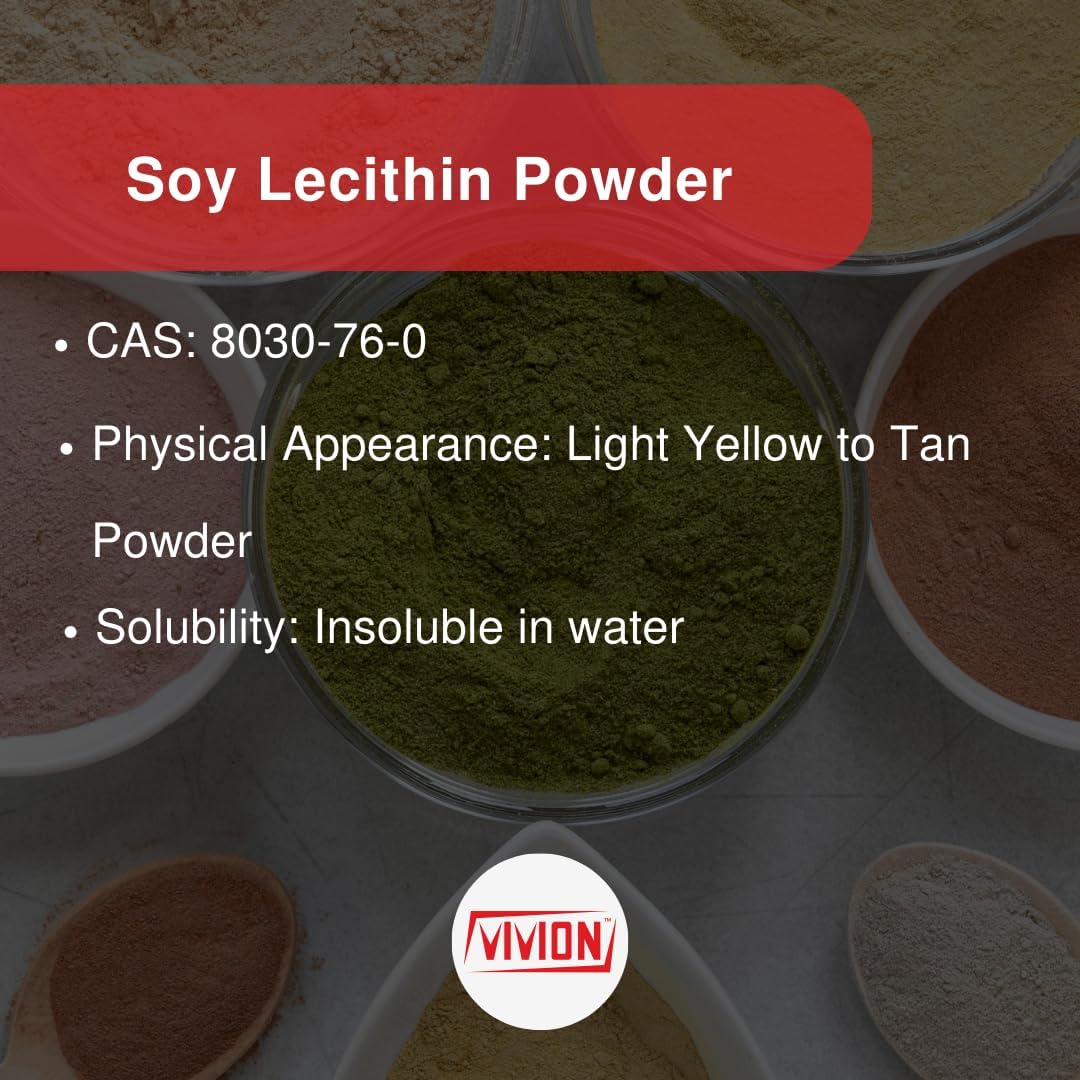 Soy Lecithin Powder Food Safe Deoiled - 1 kg (2.2 lb) - Emulsifier & Stabilizing Ingredient