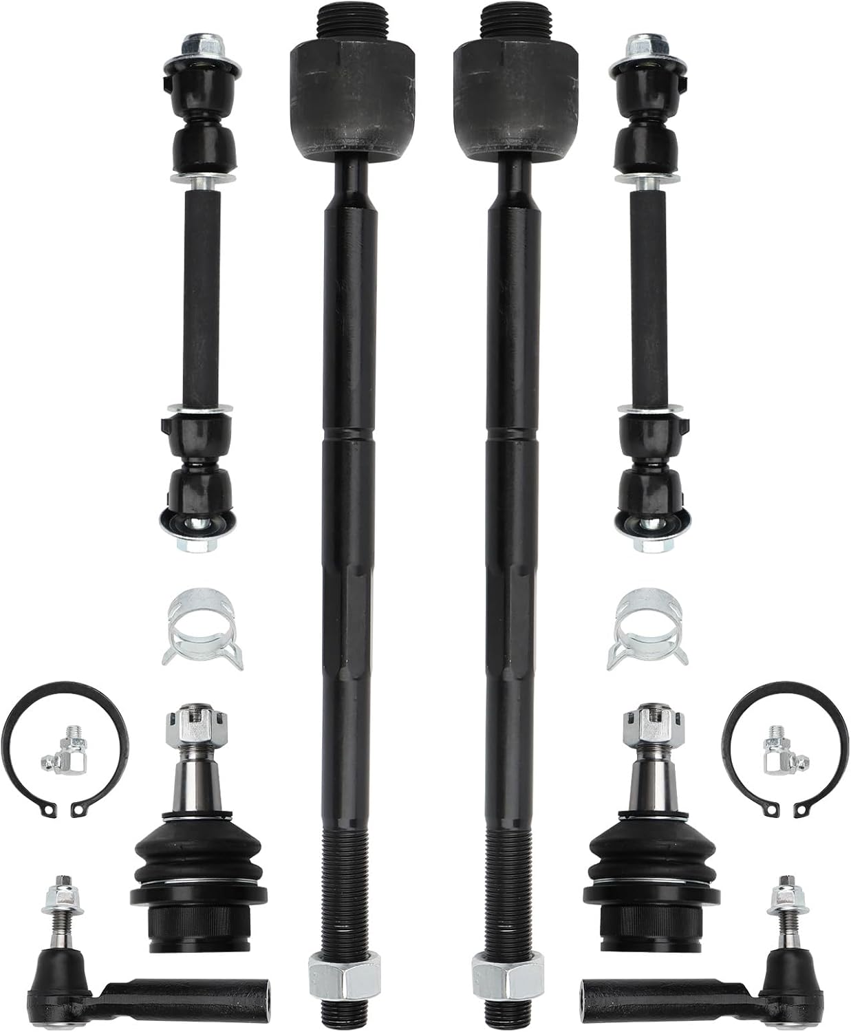 8PCS Front Sway Bar End Link & Outer Tie Rod End Ball Joints Kit Compatible with Cadillac Escalade 2007-2014, Chevrolet Avalanche/Silverado/Suburban/Tahoe, GMC Sierra/Yukon