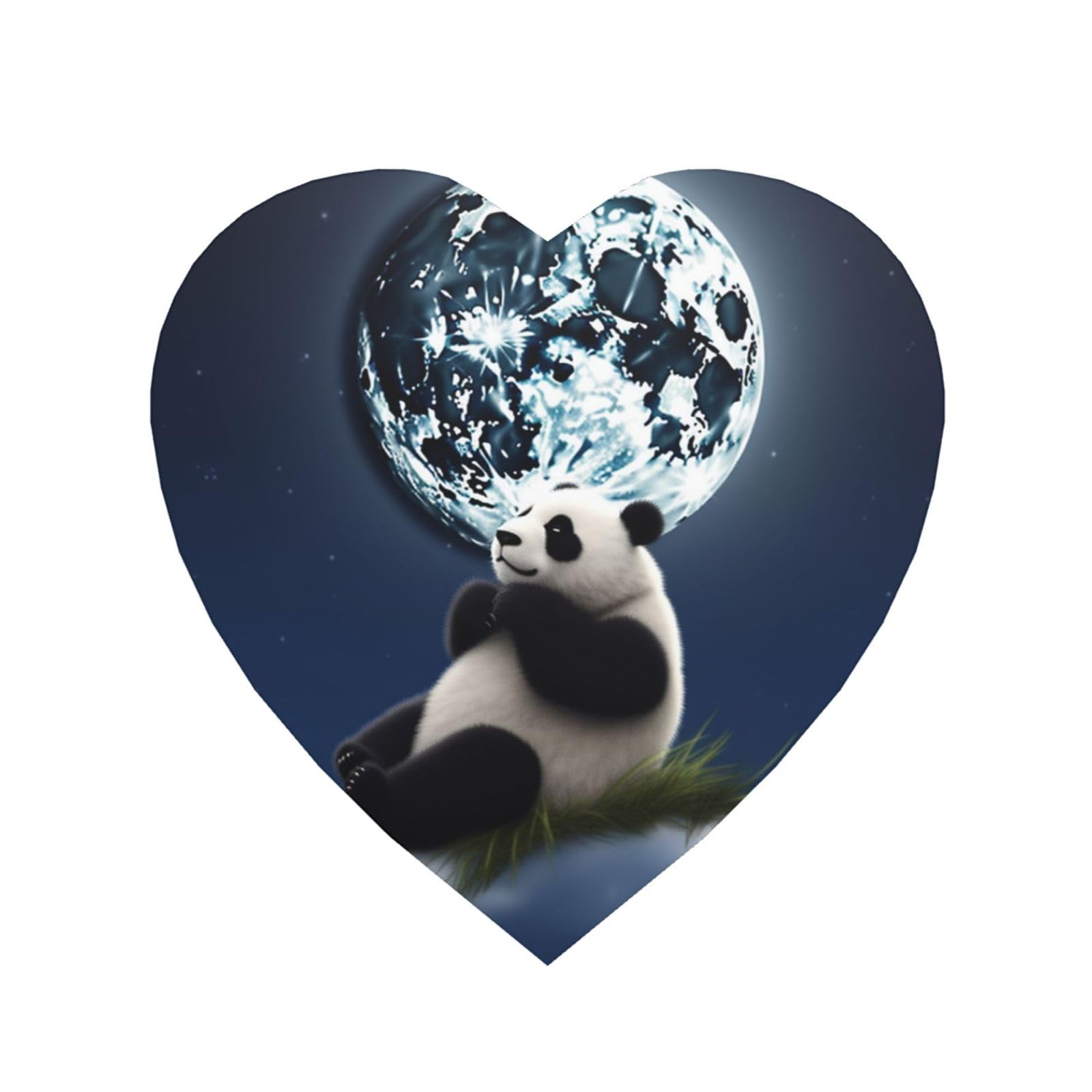 Panda and Moon Fridge Magnets Cute Strong Refrigerator Magnets Fun Magnet for Locker Office Whiteboard Decor, Door Magnets Decorative Magnetic Stickers for Home Decor