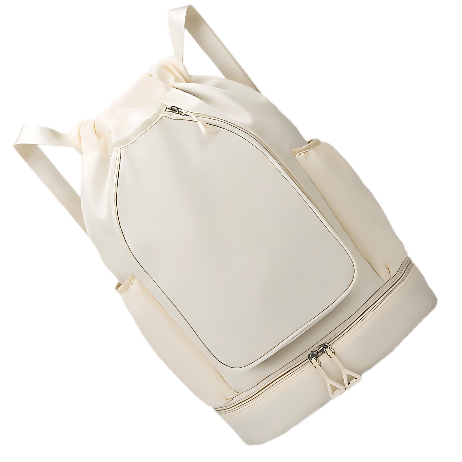 Mochila deportiva blanca de viaje ligera para hombre y mujer