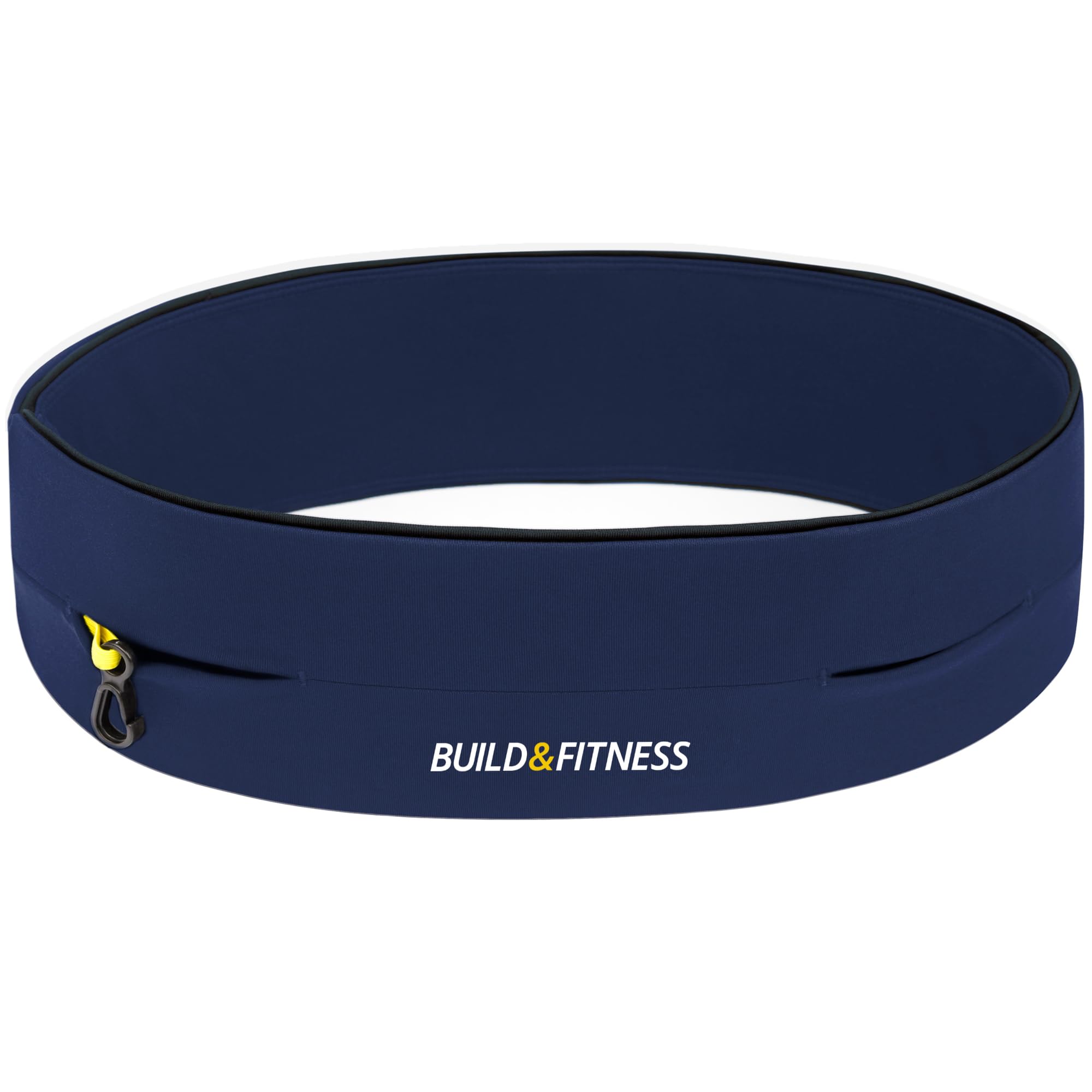 Build & Fitness Running Belt, Flip Waist Belt, Key Clip, Running Phone Holder, Running Pouch for Men and Women, Fits All iPhone's, Samsung's