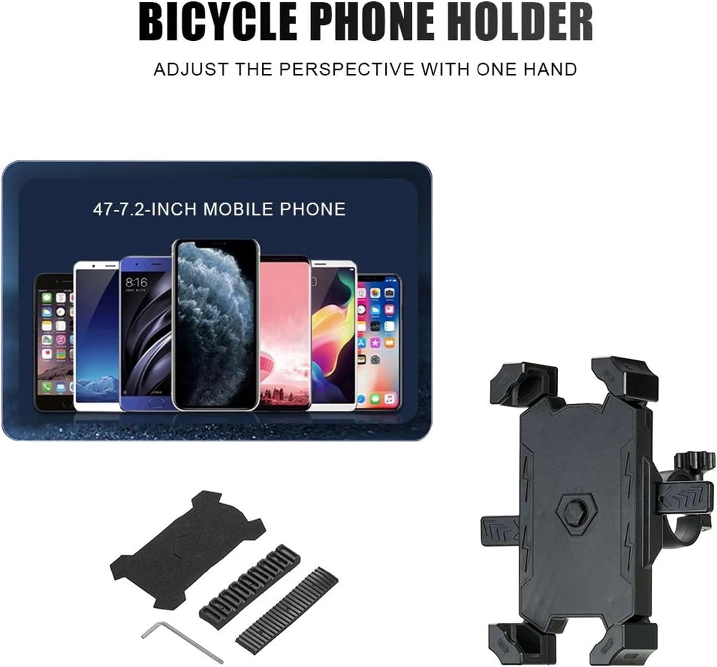 GPS ナビゲーションブラケット 360&deg;回転可能なオートバイ用自転車電話ホルダー 滑り止めオートバイ用電話マウントホルダー ユニバ