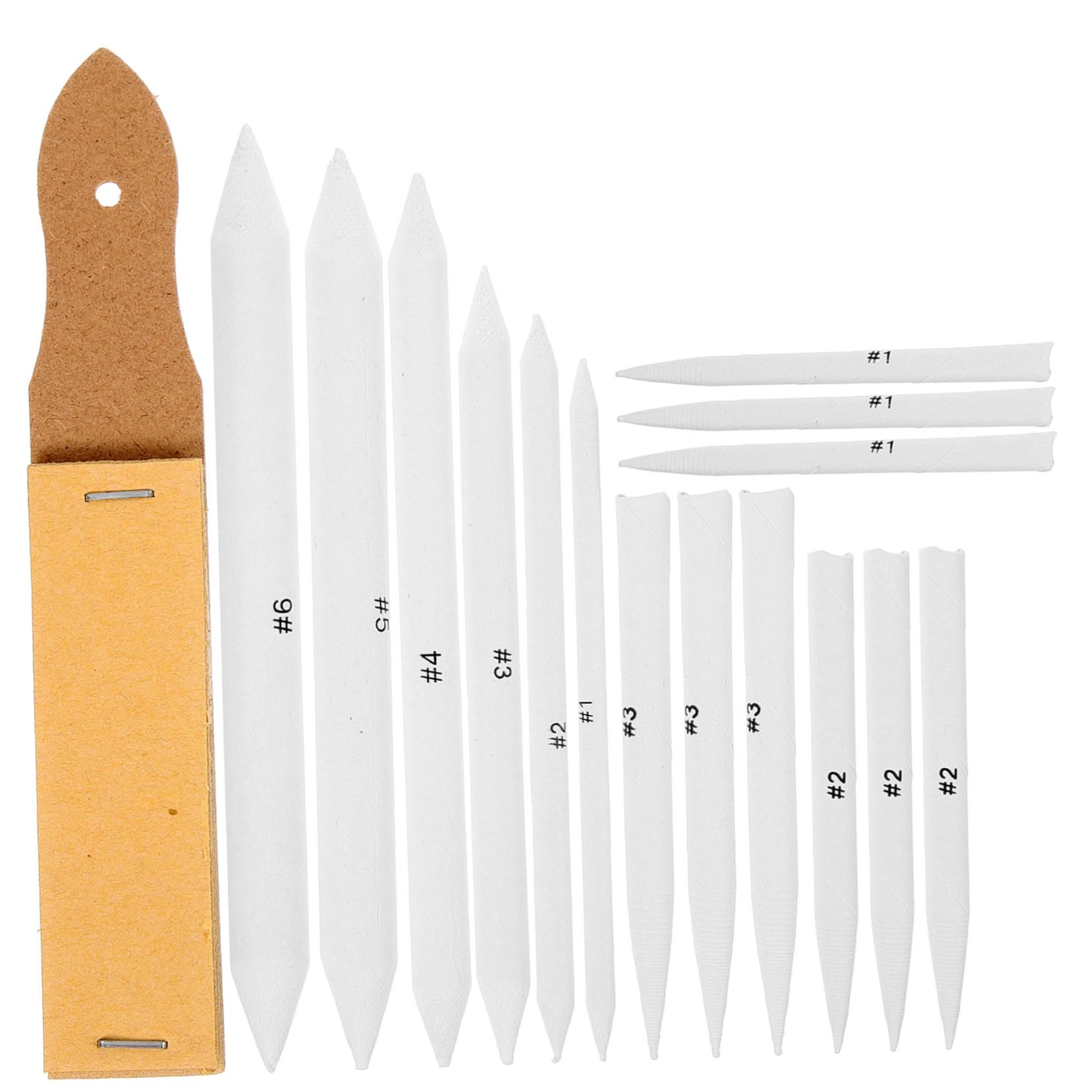 ARTIBETTER 16pcs Art Blending Stumps Smudge Erase Tool for Sketching and Painting