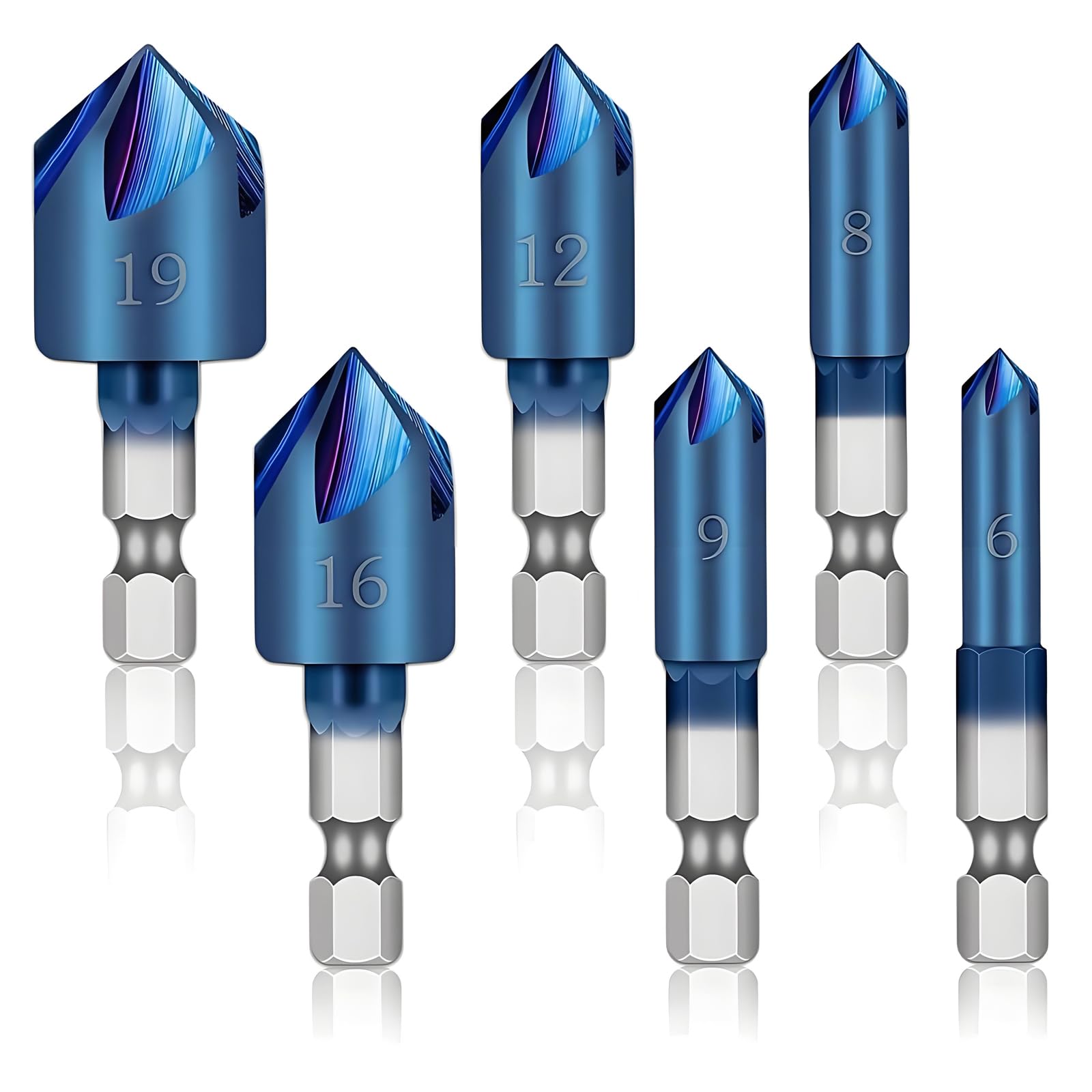 Amazon | YUENTOEN 皿取り錐ドリル ビット サイズ6mm 8mm 9mm