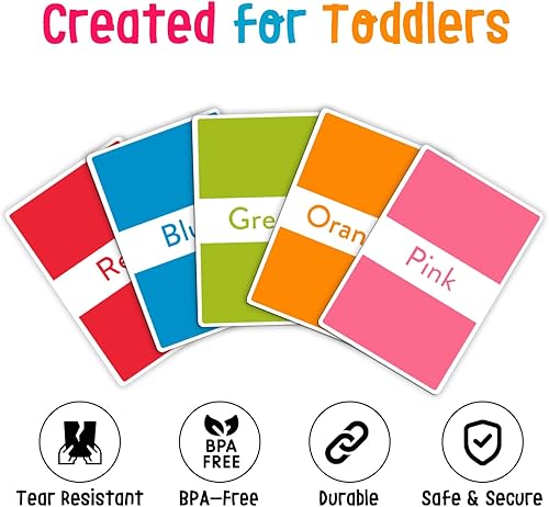 Miniatura 3 de Tarjetas flash para niños pequeños, juego de 65 tarjetas con letras, animales, colores, formas y números