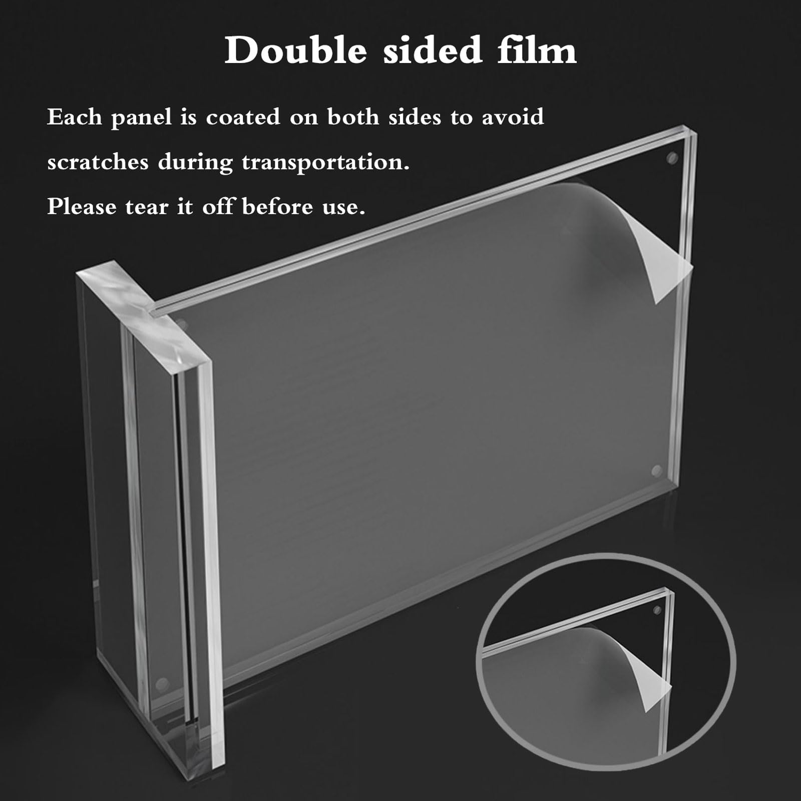 Acryl Tischaufsteller Gerade,Acryl Tischaufsteller Aufsteller,Acrylic Sign Holder,Vertical,Doppelseitiges Display,T-StäNder,FüR Thekenaufsteller,Restaurant,BüRo,Werbeaufsteller,Shop