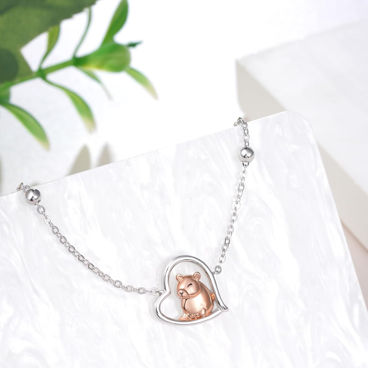 Capybara Bracelet 925 Sterling Silver Capybara Gifts Animal Bracelet Cute Capybara Jewelry for Women - Image 2