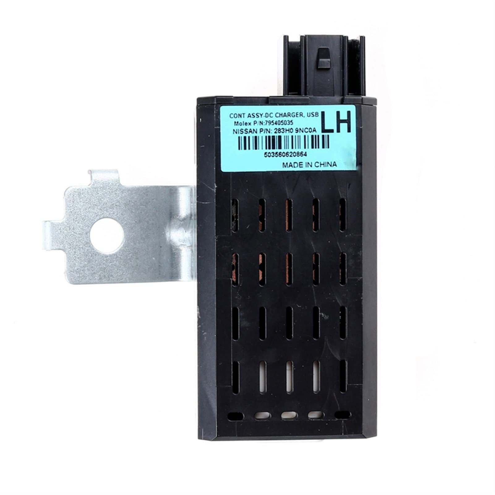 Adapter samochodowy USB, Rynplex Adapter portu USB AUX odtwarzacz audio i gniazdo USB, dla Nissan 283H09NC0A 795405035 283H0-9NC0A