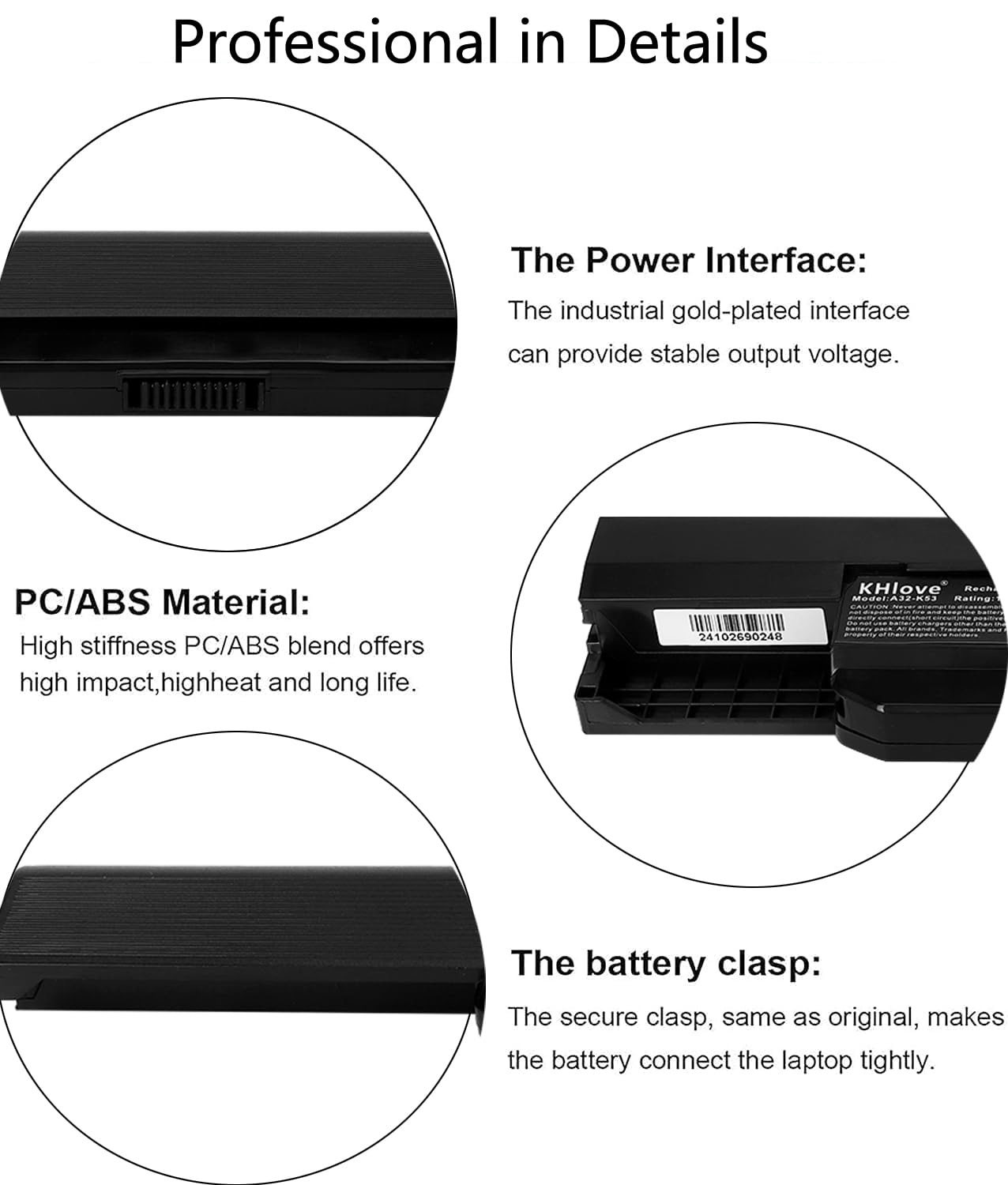 A32-K53 A41-K53 Batteria per ASUS K53 K53E K53S K53SD K53SJ K53SV K53T K53U K53Z X53 X53E X53S X53SV X53U X54 X54C X54H X54L A53 A53E K53TA K53TK X53B X53SC X53SD X53T X53Z Notebook Battery