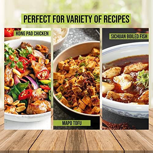 Natural Plus Green Premium Szechuan Red Peppercorns Sichuan Whole Peppercorns 4 Oz, A Mouth-Numbing Spice, Red Sichuan Peppers For Kung Pao Chicken, Mapo Tofu, And Chinese Cuisine #TOP3