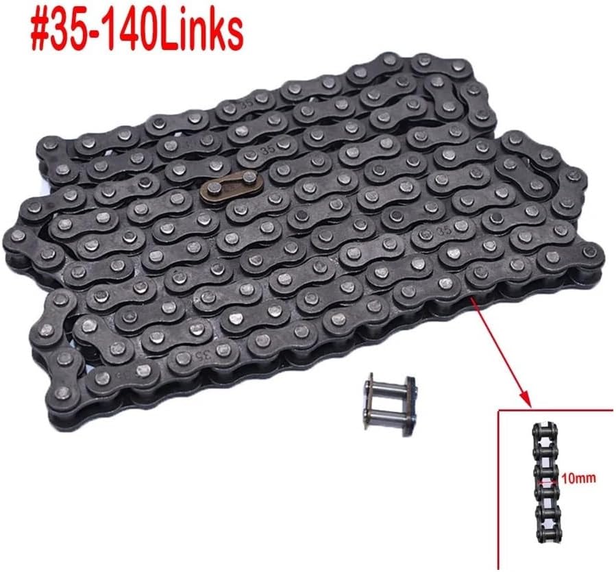40T 65T 70T 75T #35 Chain Rear Sprocket Fit for MiN Bike Go Kart Trike ATV go Kart Cart BAJ Doodle Blitz Dirt Bug RAC MiN Bike(Chain-140LINK)