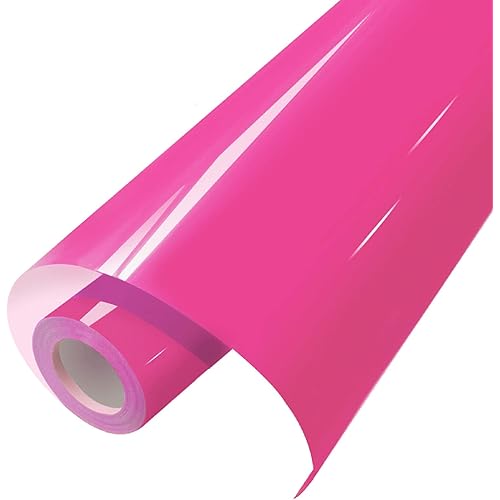 Neon Pink HTV Heat Transfer Vinyl Roll 12"x15ft for Tshirt Fabrics