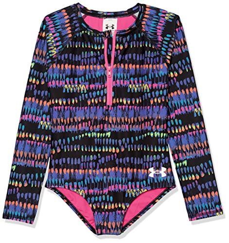 Image of Under Armour Girl's One-Piece Paddlesuit Swimsuit, UPF 50+ Sun Protection, Quick Drying Bathing Suit
