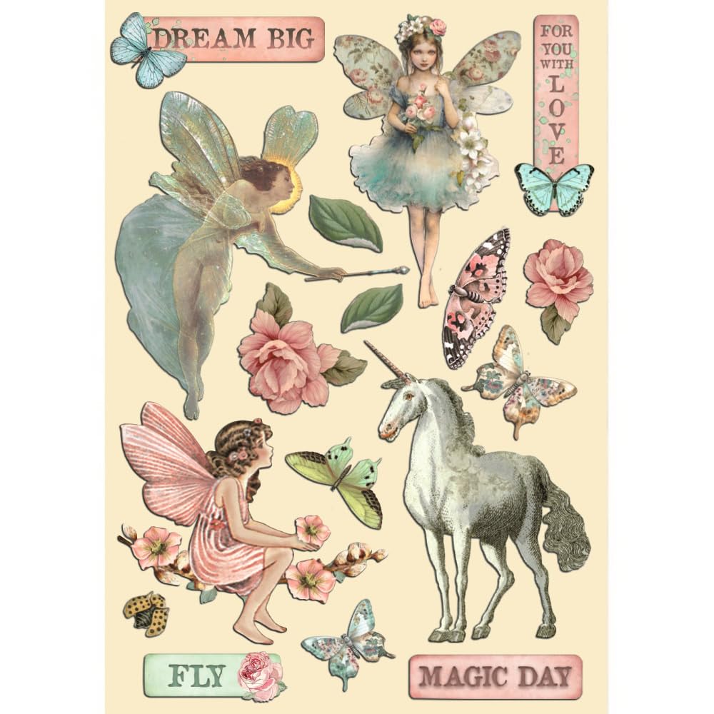 Stamperia Wooden Shapes A5 - Wonderland KLSP163