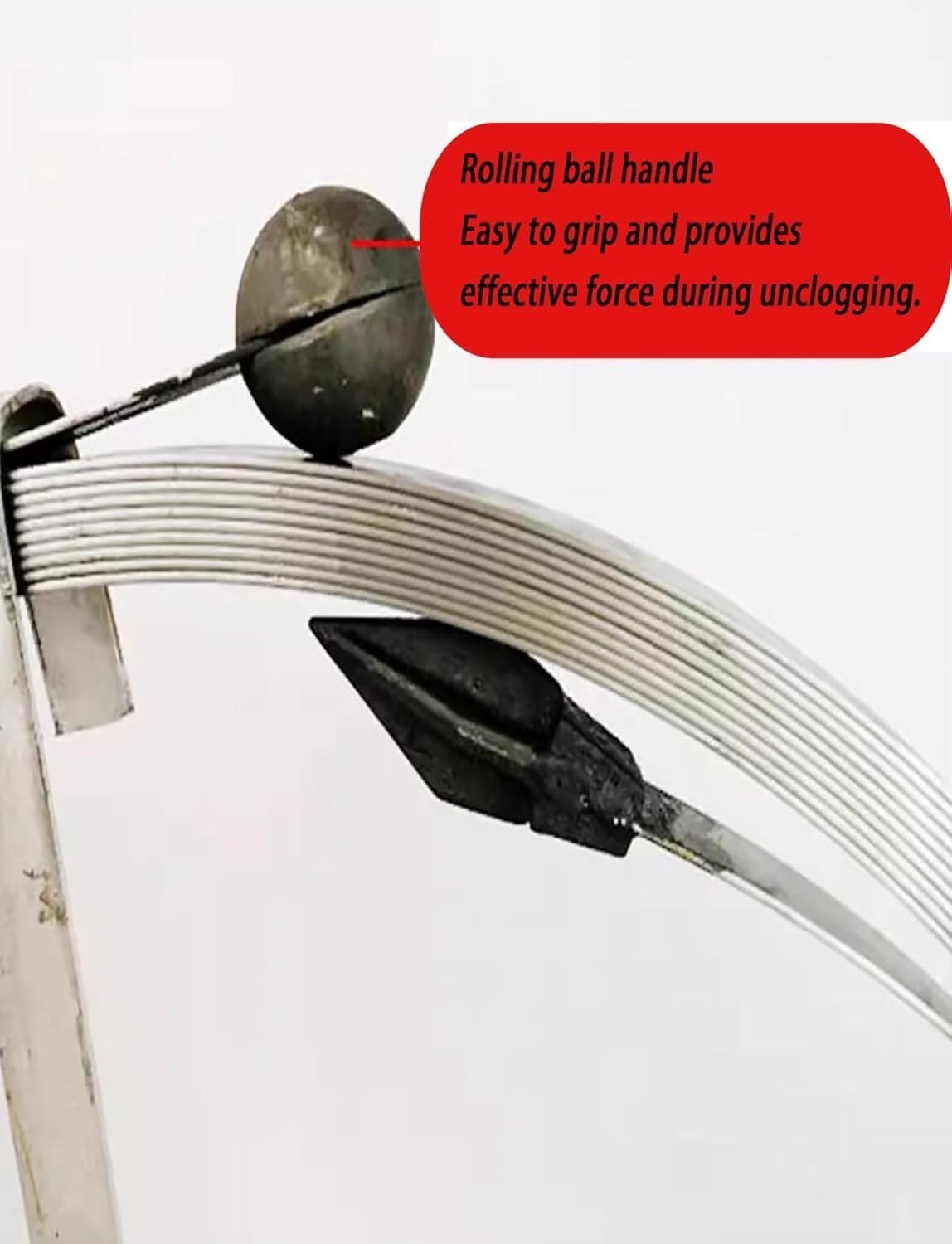 Abflussreinigungswerkzeug aus Manganstahl | 10–20 m langes Stahlband, Abflussreiniger for Küchenspüle und Schacht(4cm,L 20m)