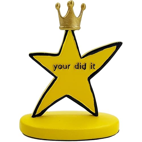 Funny Crowned Star Trophy – You Did It Trophy Meme-Inspired Award, Hilarious Graduation or Coworker Gift, Quirky Desk Decor & Gag Present