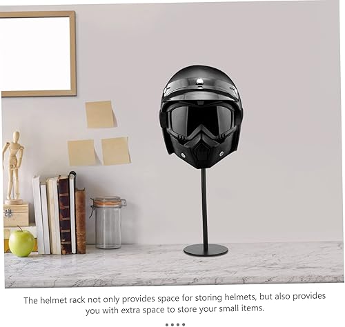 Miniatura 6 de INOOMP Soporte para casco de fútbol, montaje en pared, para ciclismo, chaqueta, casco, soporte de escritorio, multifuncional, para almacenamiento de