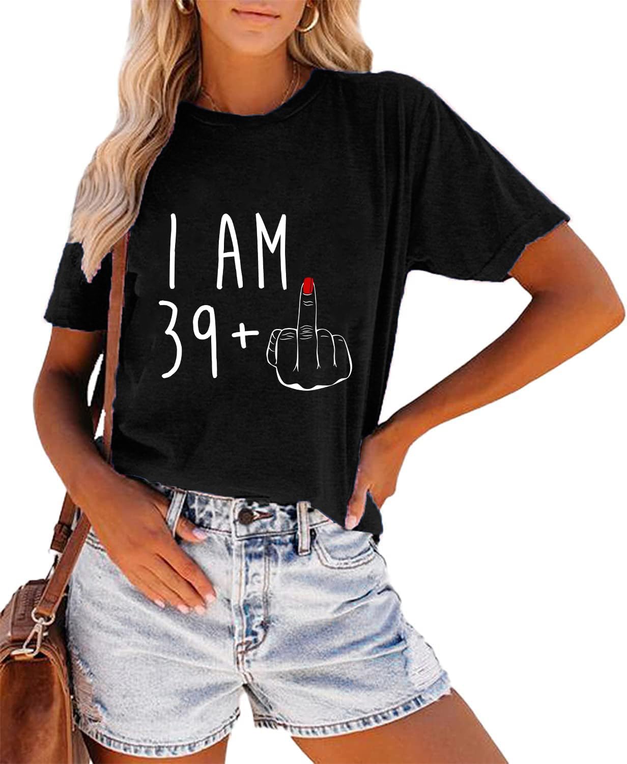 40th Birthday T-Shirt for Women Vintage 1985 Original Parts Happy Birthday Party Gift Top
