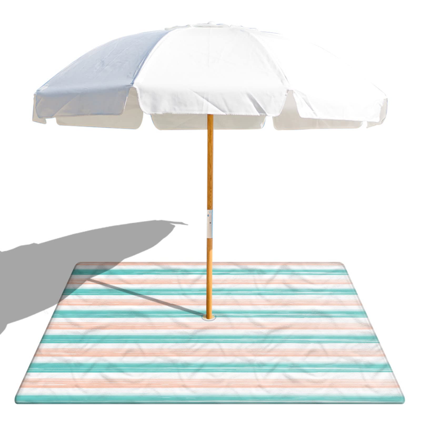 Estera De Pícnic Alfombra De Playa Manta Playa Estera De Playa Color Line Clause Almohadilla Para Sombrilla De Playa Agujero De 8 Cm Más Botón A Presión Almohadilla De Playa De Terciopelo De Doble Car