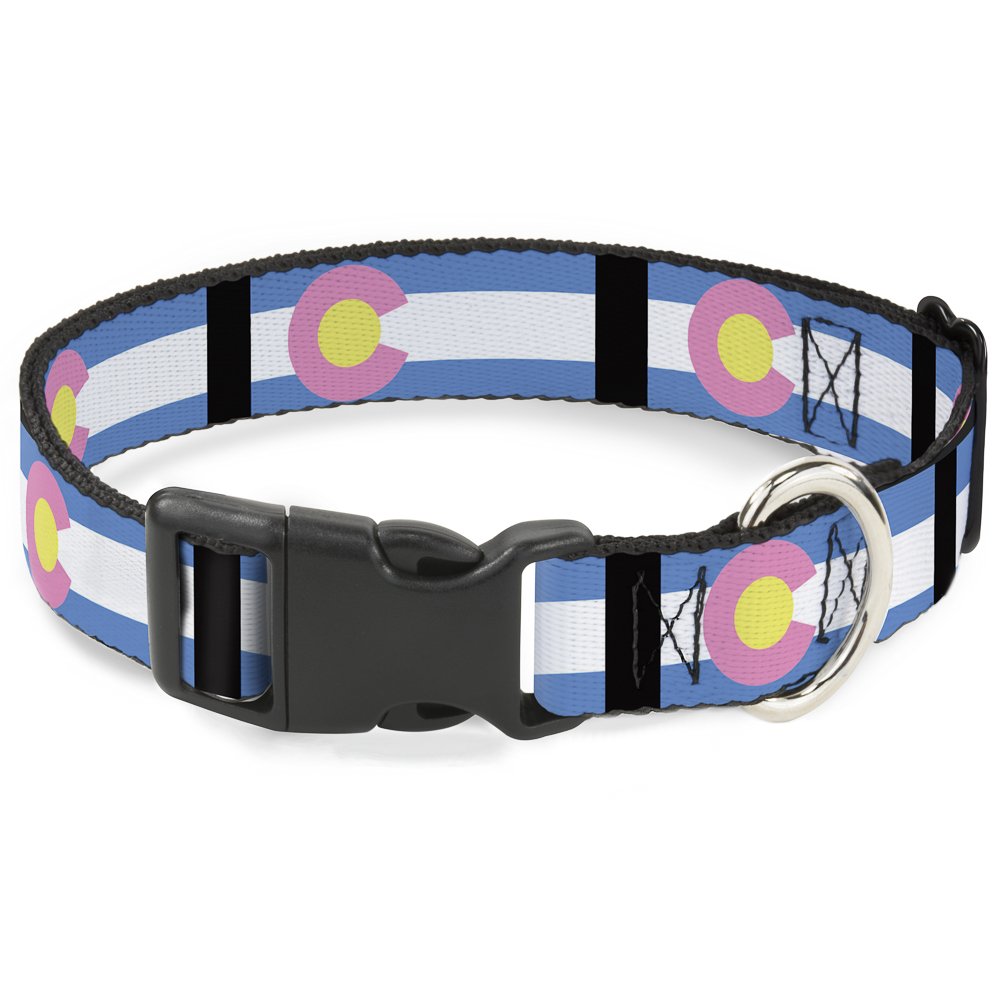 Collier en plastique pastel Colorado Buckle Down pour petit chien