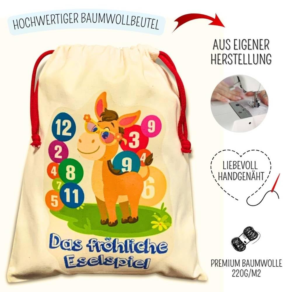 Mutou Das Eselspiel 2.0 ECKIG 121 Teile Holz Familienspiel Lernspiel