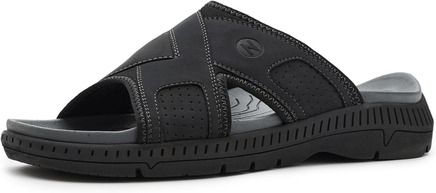 Nunn Bush mens Laguna Slide Sandal Lightweight and Comfortable