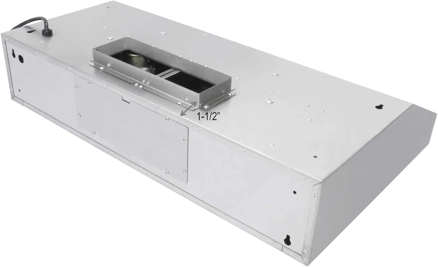 Product Deal Awoco RH-R06 Rectangle Vent 6 High Stainless Steel Under Cabinet 4 Speeds 900CFM Range Hood with LED Lights (30W Rectangle Vent)