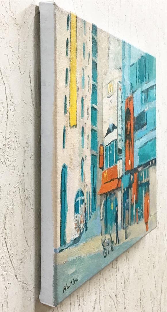 絵画 418 油絵/風景/街景/東京/渋谷/P10号 絵画 418 油絵/風景/街景/東京/渋谷/P10号