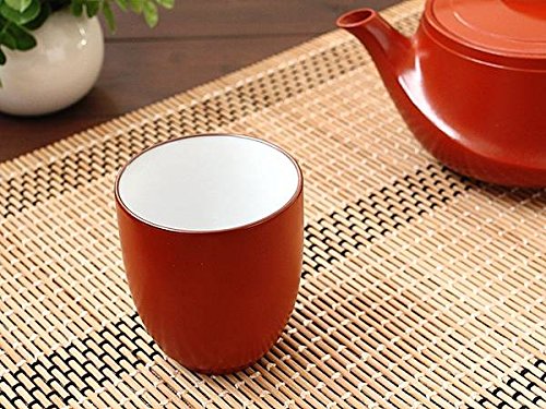 小さな常滑焼　朱泥　湯呑み５個　茶托お付けします Amazon | 常滑焼 朱泥細字彫 湯呑 五客揃 高用造 茶道具 | ノー