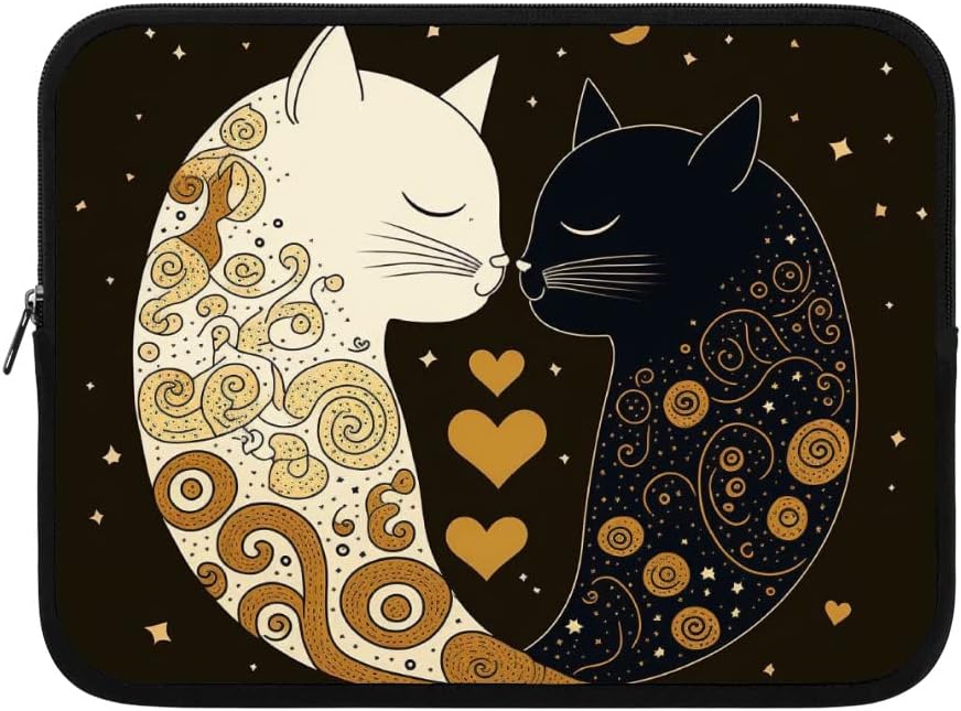 Cat Love iPad Sleeve - Cute Tablet Sleeve - Animal Art Carrying Case - 13 inches