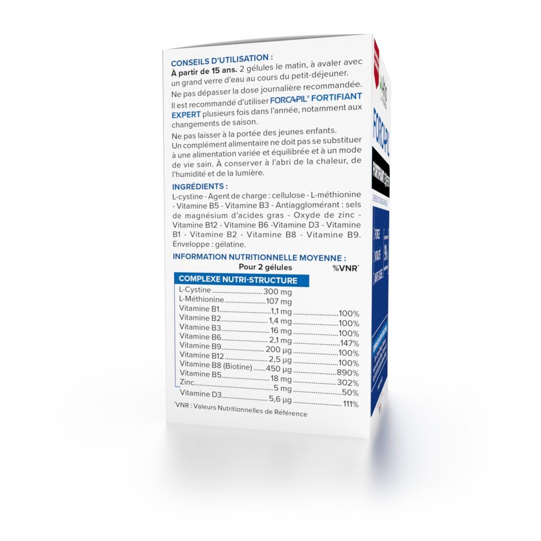 Arkopharma - Forcapil Fortifiant - Cheveux et Ongles - Complément alimentaire pour cheveux et ongles - Renforce la fibre capillaire - Cure de 4 mois