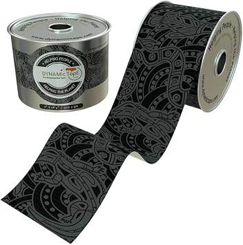 Dynamic Tape 4 Roll Pack | Includes Eco (Grey & Black), Original (Beige & Beige), Original (Black & Beige), Powerband | 2 Biomechanical Adhesive Tape for Injury Recovery, Muscle & Joint Support
