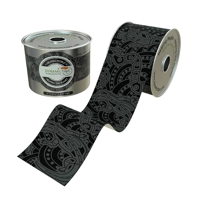 Dynamic Tape Eco - Biomechanical Athletic Tape Made from Recycled Materials 4 Way Stretch Stronger Recoil than Kinesiology