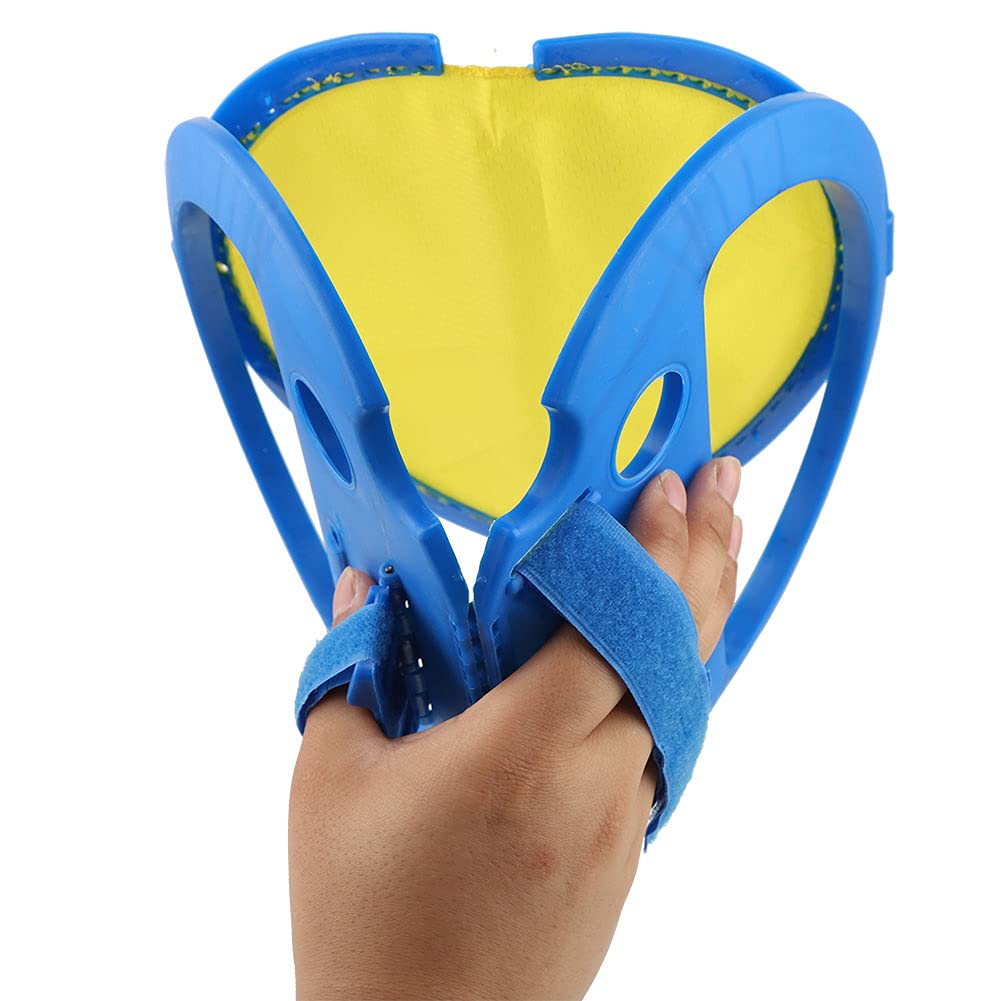 Children Catch and Throw Hand Ball Game Racket Toss and Catch Ball Game Catch Ball Playset Squap Catch Ball Game Pool Yard Games Throwing Game for Children (Blue)