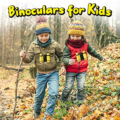 Image of ESSENSON Binoculars for Kids, Yellow | Toy Gift for 3-8+ Year Old Boys Girls, Telescope Outdoor Toys, Sports and Outside Play