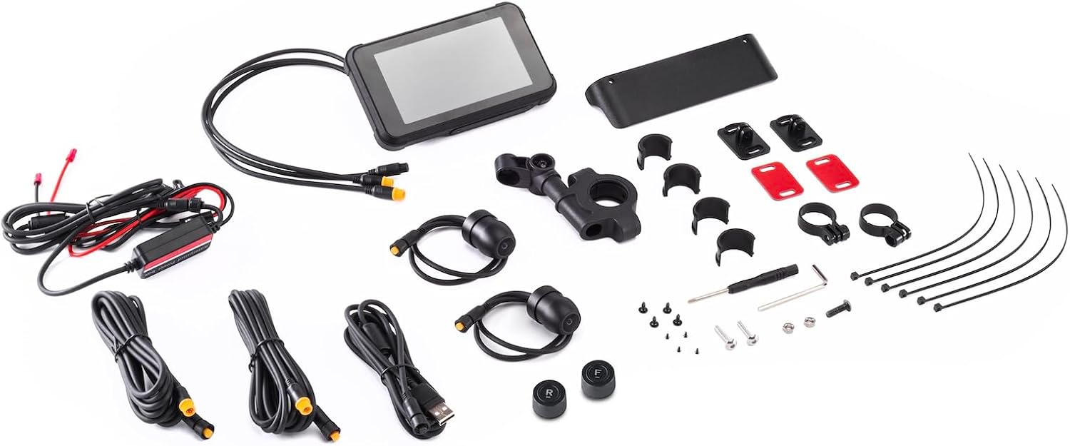 Midland BikePlay Guardian, Motorcycle Multimedia, CarPlay - with Touch Screen, 2 Cameras and 2 Tyre Pressure Sensors, C1636