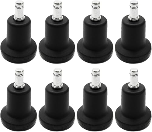 Chromcraft Bell Shape Stationary Glide para reemplazar las ruedas (juego de 8)