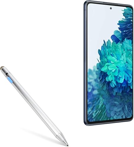 BoxWave AccuPoint Active Stylus Stylus - Lápiz óptico electrónico con punta ultrafina, color plateado metálico