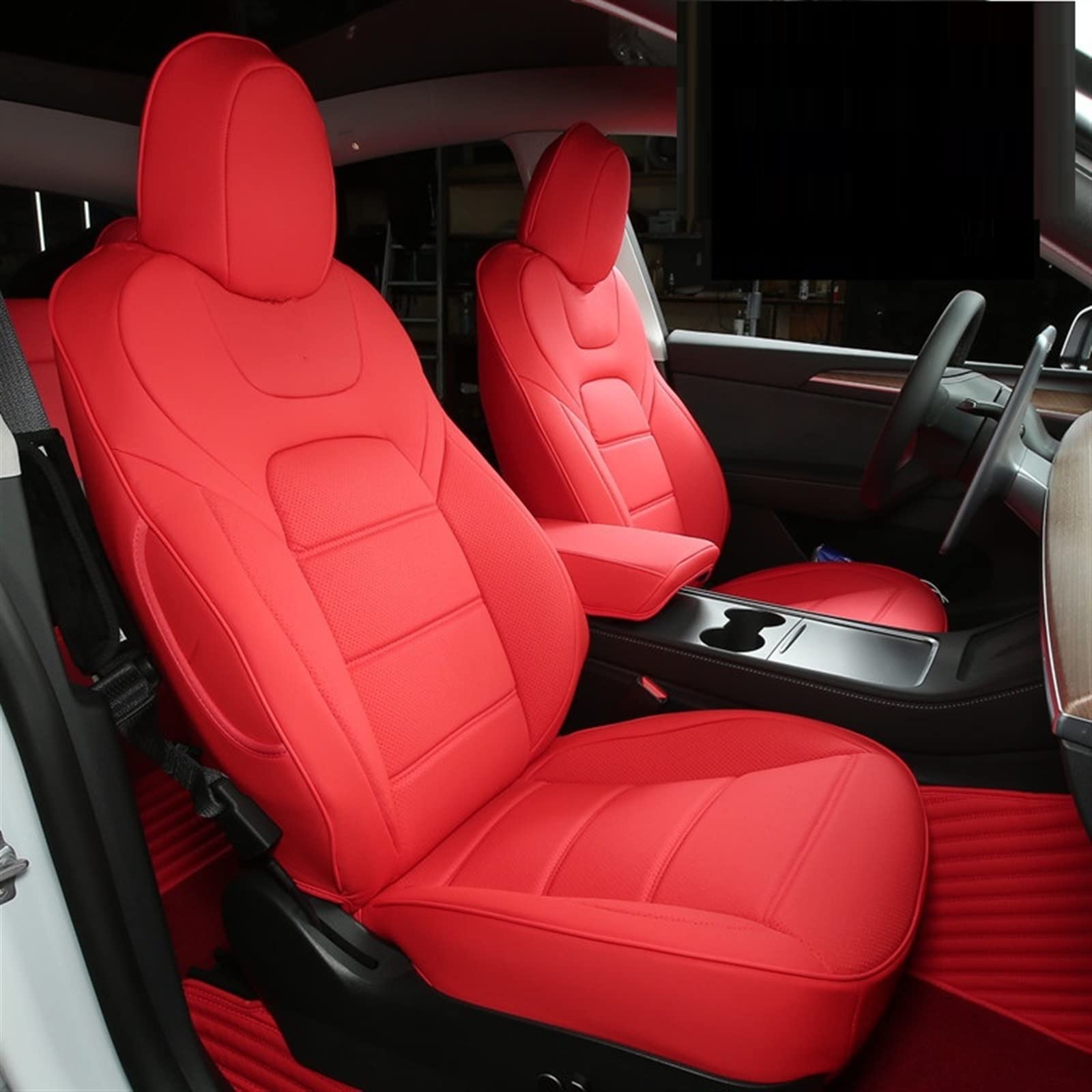 NOHEEU Car Seat Cushion Covers Pads For Tesla Model 3 Y Auto Automotive Interior Accessories