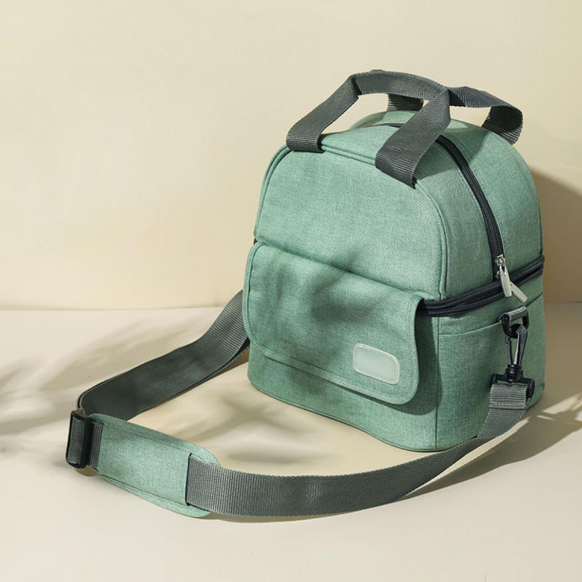 Bolsa Portátil para Leche Materna de Doble Capa Verde