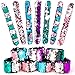 Produktbild German Trendseller® 12 x Glitzer Kinder Schnapparmband - Meerjungfrauen Schmuck  Mitgebsel  Kindergeburtstag  Klatscharmband - Wendepailletten