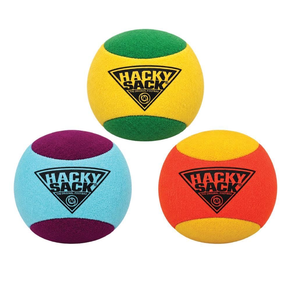 PlayMonster The Original Hacky Sack Footbag Core 70s, 80’s Toys - Material Bag - Hacky Ball, Foot Bag Kick Sack, Indoor and Outdoor Toys for Kids and Adults - Hacking a Sack, Kids Toys, Ages 8+
