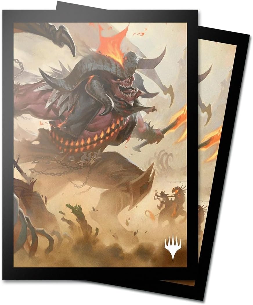Ultra PRO - Magic: The Gathering Outlaws of Thunder Junction 100ct ChromaFuion Standard Size Card Sleeves Ft. Rakdos, Protect & Store Your Gaming Cards, MTG Cards, Matte Finish Card Sleeves