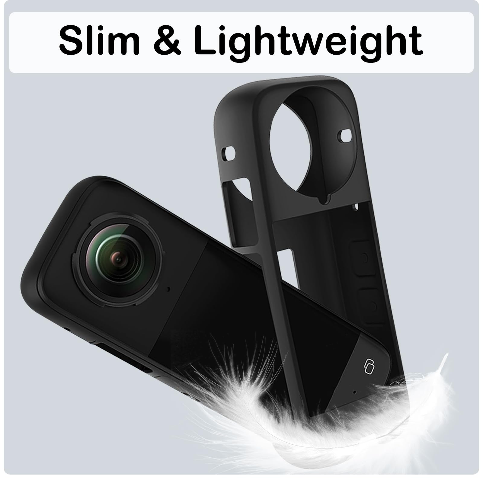 Bouchon D'Objectif En TPU Pour Insta360 Go Ultra - Protection Anti-rayures, Léger, Noir Ou Blanc - 8