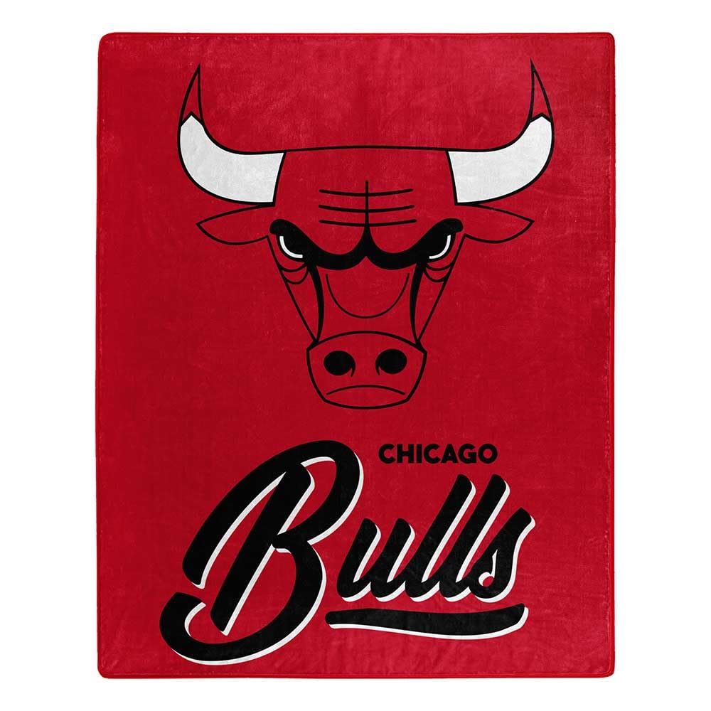 Northwest Signature Nba Chicago Bulls Raschel Throw Blanket, 50" X 60",