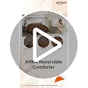 Image of AYKA Reversible Comforter 220 GSM Microfiber Reversible AC Comforter /Blanket for Winter /Quilt /Dohar /Duvets for King Size Blanket /Comforter Double Bed (Taupe & Brown, 60 * 90)